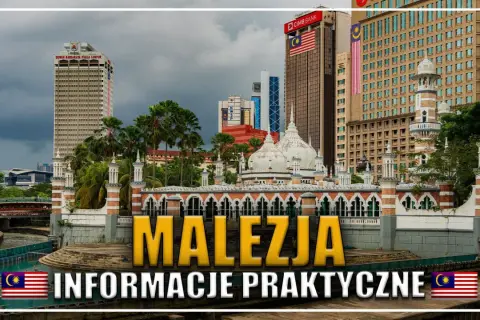 Malezja: praktyczne informacje o szczepieniach i zwiedzaniu Kuala Lumpur. Widok na meczet i drapacze chmur.