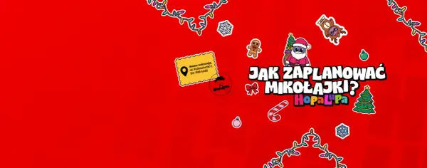 Święty Mikołaj i świąteczne ozdoby zapraszają na mikołajki atrakcje dla dzieci w Łodzi.